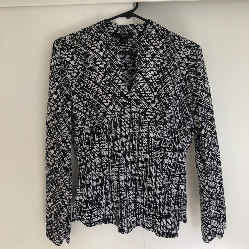 Alfani Silk Long Sleeve Business Casual